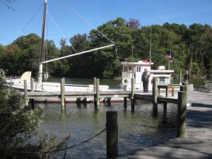 Log boat at Deltaville Maritime Museum